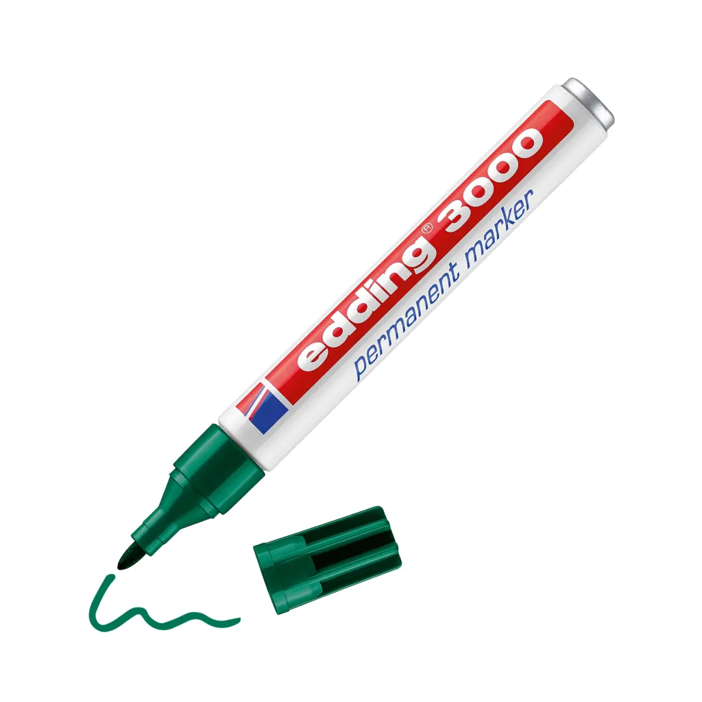 [643000002] edding 3000 permanent marker grün Rundspitze 1,5-3 mm