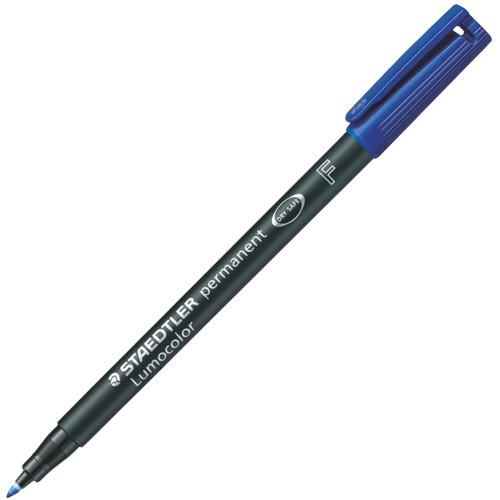Staedtler Lumocolor Folienstift permanent F blau