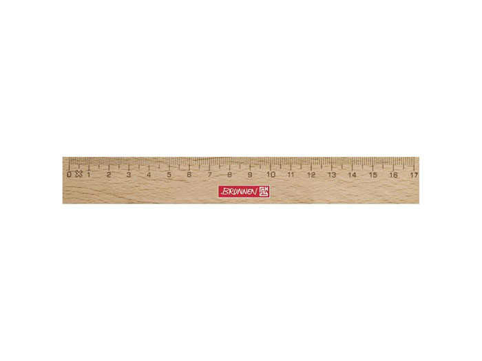 [104974017] Brunnen Holzlineal, 18cm