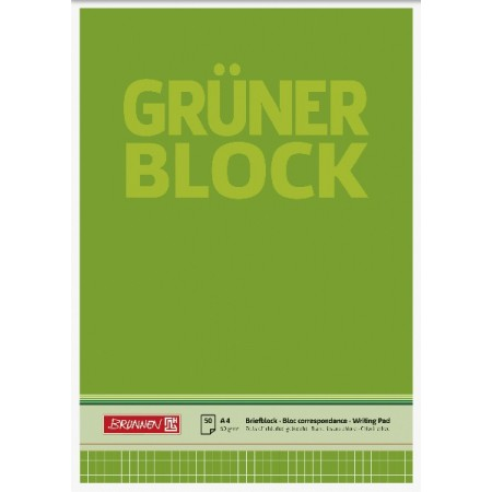 Brunnen der Grüne Block, A4, 50 Blatt, kariert, ohne Rand