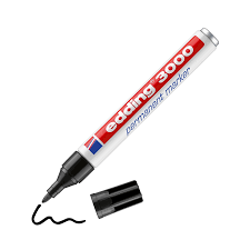 Edding 3000 permanent marker schwarz Rundspitze 1,5-3 mm