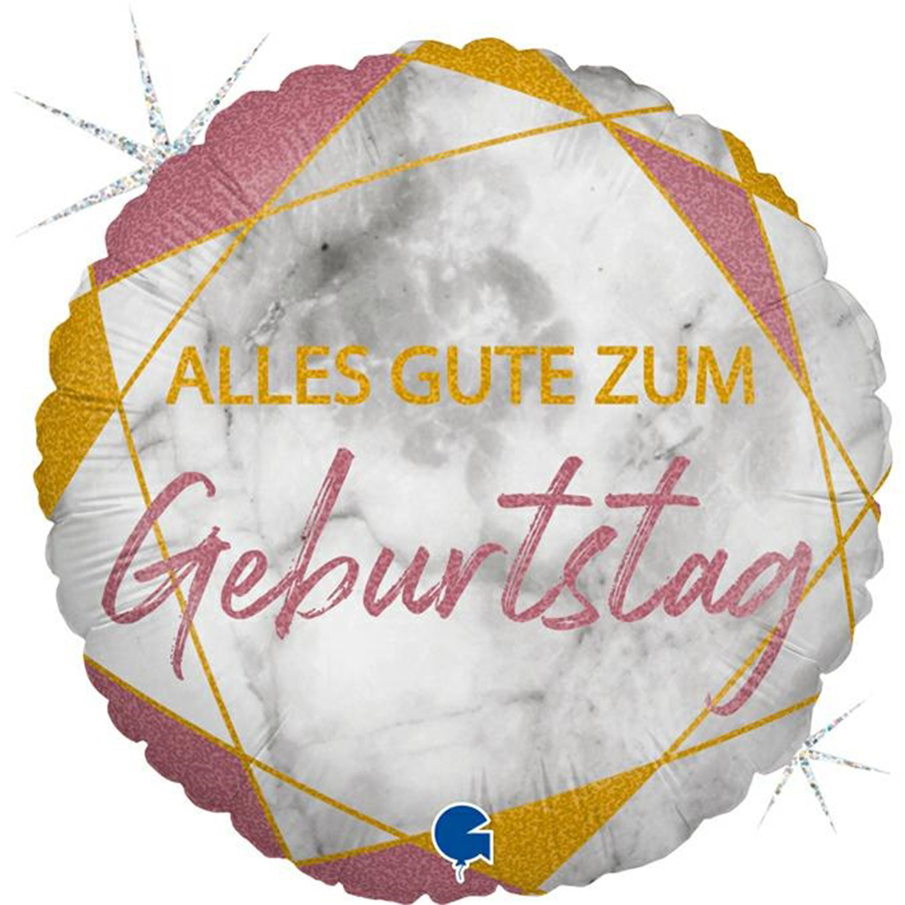 Alles Gute zum Geburtstag Ballon rosa 46 cm