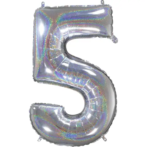 Glitter Holo 5 Balloon 66 cm