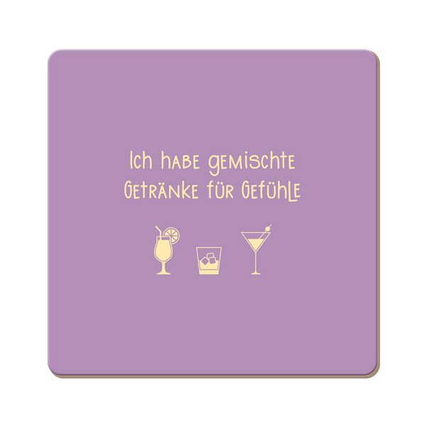 Korkuntersetzer "Ich habe gemischte Getränke"