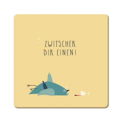 Korkuntersetzer "Hoch die Hände"