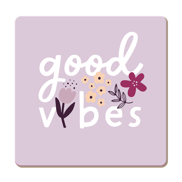 Korkuntersetzer "Good Vibes"