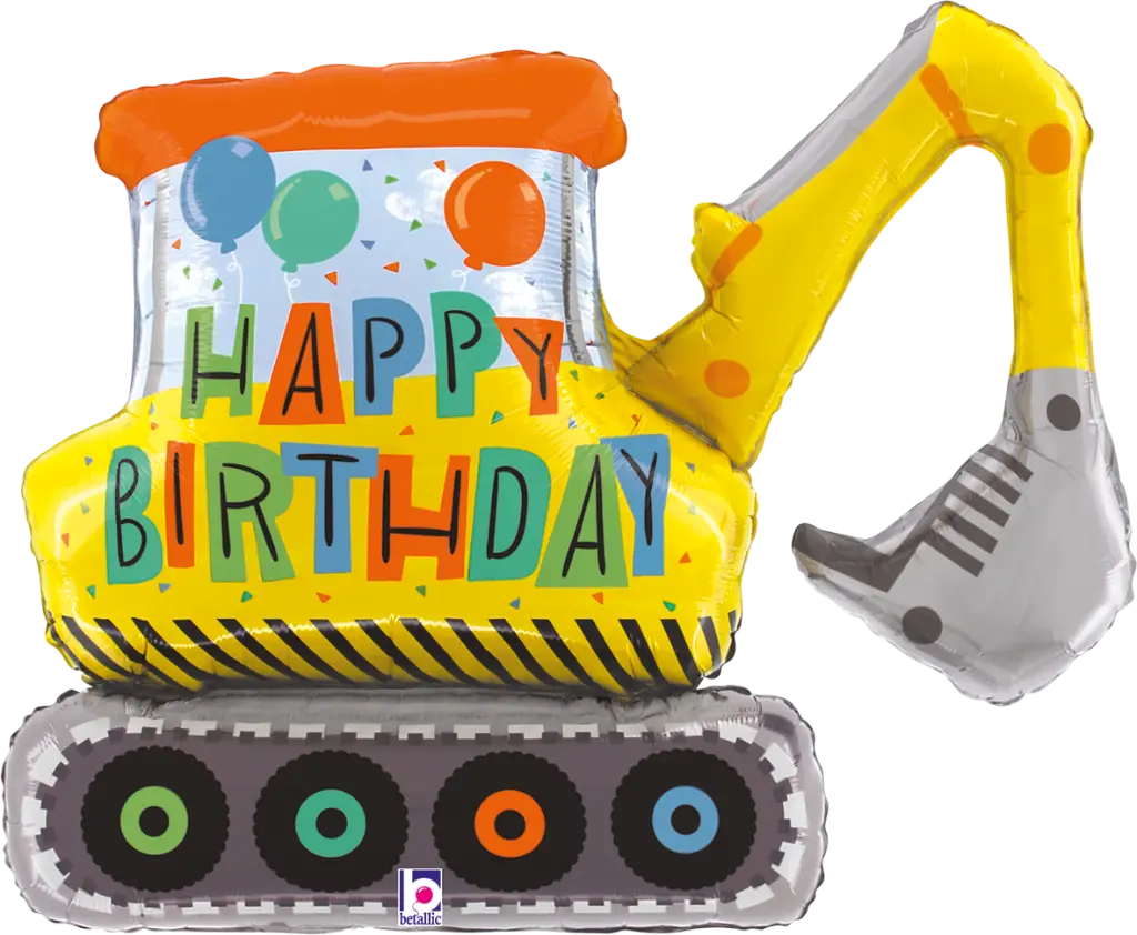 Folienballon Bagger