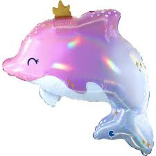 Folienballon Glowy Dolphin