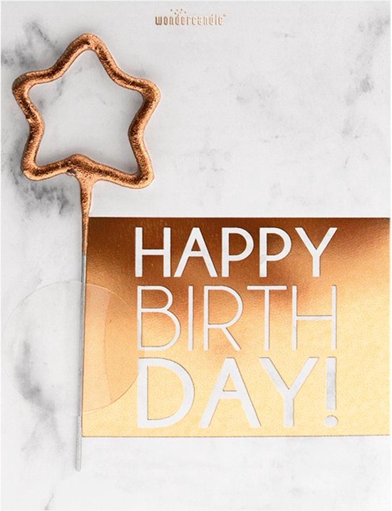 Wondercandle marble happy