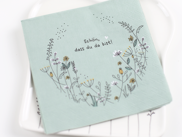 Servietten "Schön das du da bist"