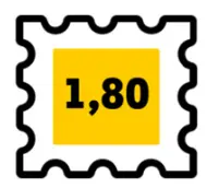 Briefmarke 1,80 € einzeln