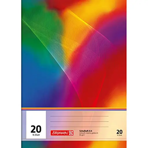 [104492002] Brunnen Schulheft A4 20, 16 Blatt, blanko