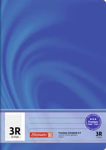 [104440323] Brunnen Premium-Schulheft A4 3R, 32 Blatt