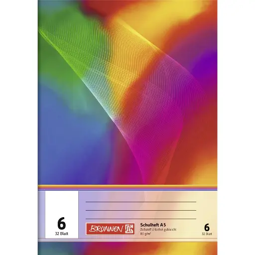 [104530602] Brunnen Schulheft A5, 32 Blatt, blanko