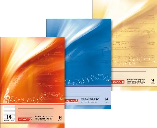 [1046340] Brunnen Notenheft A4 14, 8 Blatt