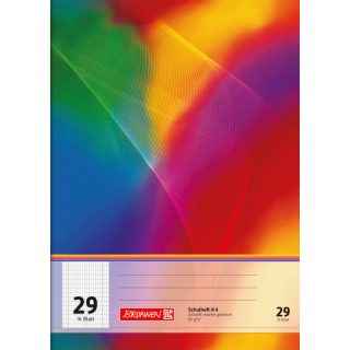 [104492902] Brunnen Schulheft A4 29, 16 Blatt, kariert, Doppelrand