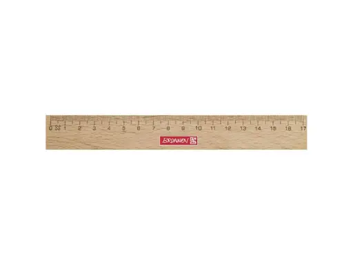 [104974017] Brunnen Holzlineal, 18cm
