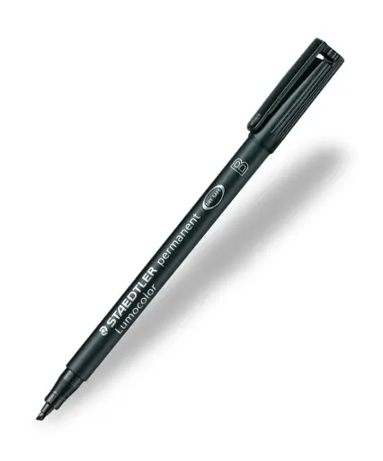 Staedtler Lumocolor Folienstift permanent B schwarz