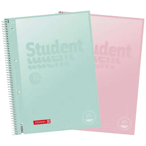 [106732896] Brunnen Collegeblock A4 pastell, kariert, mit Rand