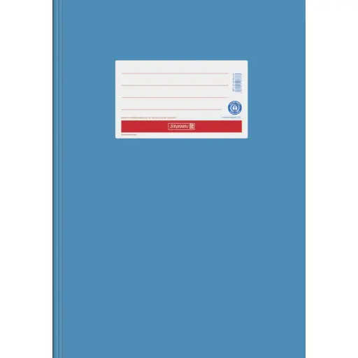 [104055434] Brunnen Heftumschlag Papier A4, mittelblau