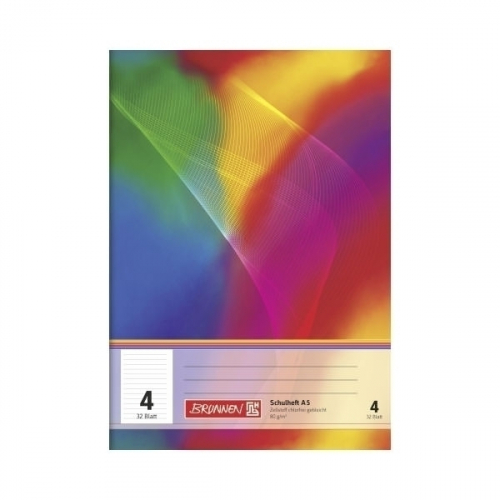 [104530402] Brunnen Schulheft A5 4, 32 Blatt, liniert , ohne Rand 