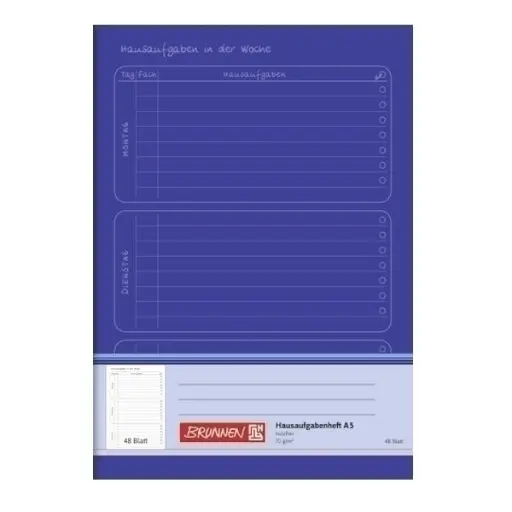 [1046814] Brunnen Hausaufgaben A5 48 Blatt 