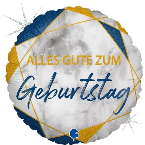 Alles Gute zum Geburtstag Ballon blau 46 cm