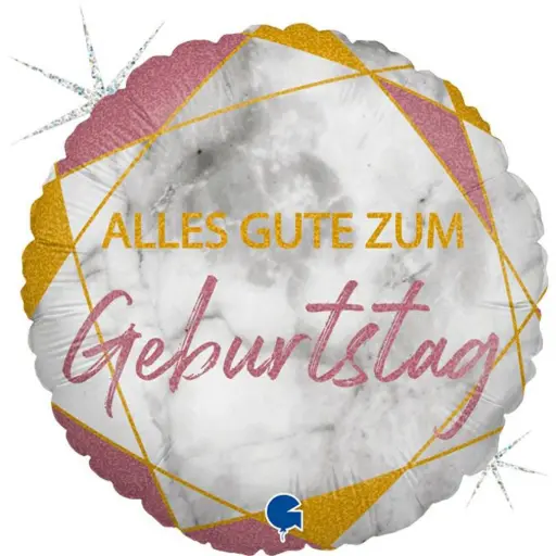 Alles Gute zum Geburtstag Ballon rosa 46 cm
