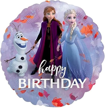 Happy Birthday Frozen II Balloon 43 cm